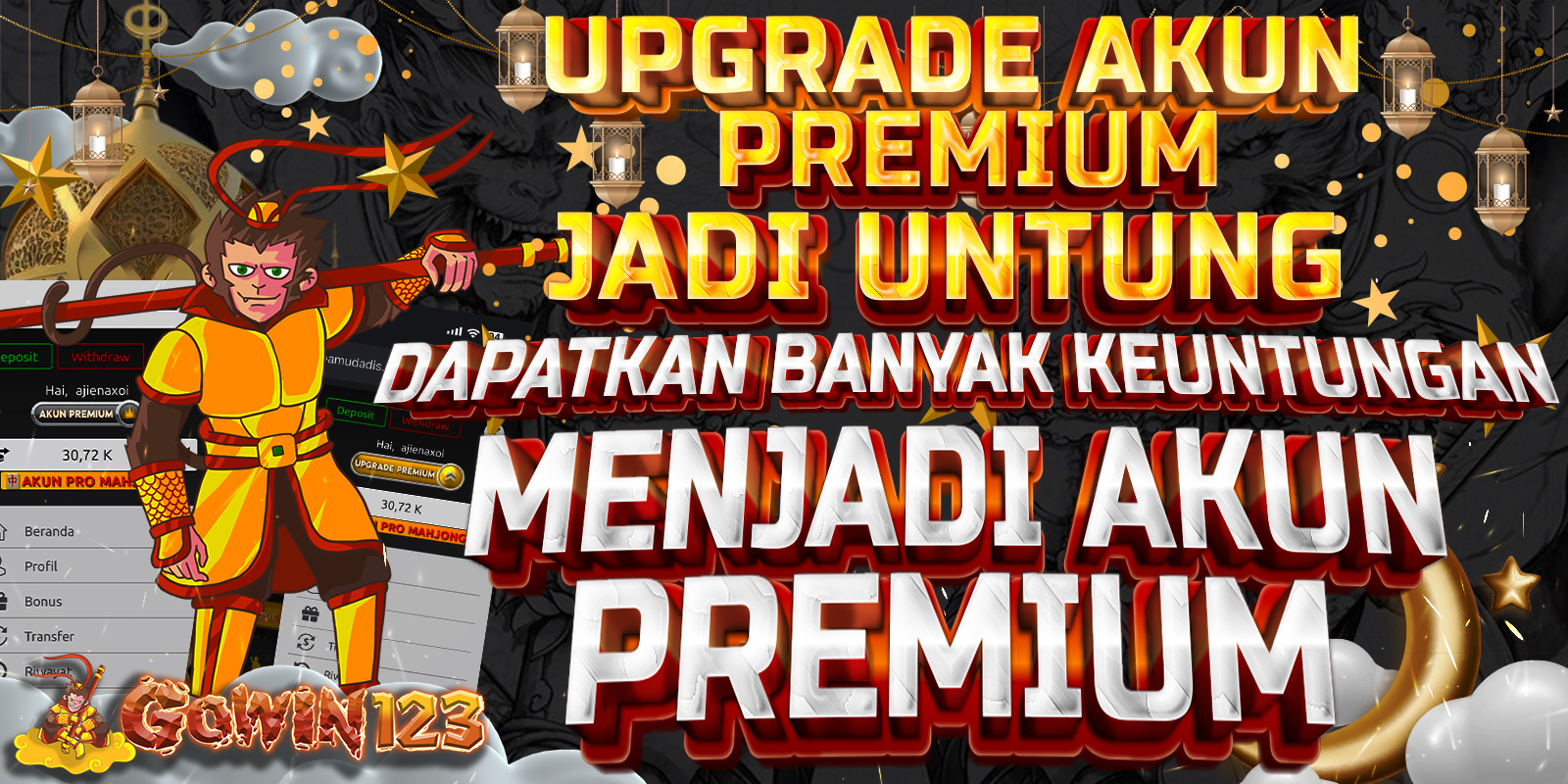 UPGRADE AKUN PREMIUM GOWIN123
